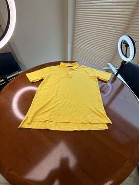 Bobby Jones Men's Yellow Golf Polo Shirt Size S